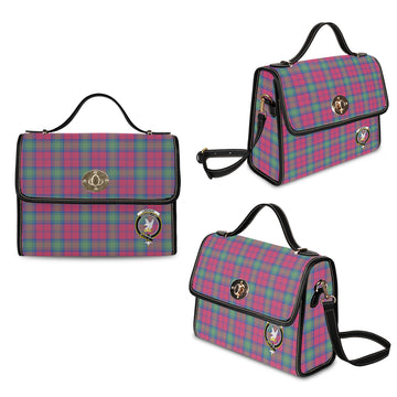 Lindsay Ancient Tartan Waterproof Canvas Bag with Family Crest