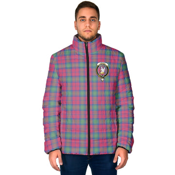 Lindsay Ancient Tartan Padded Jacket with Family Crest
