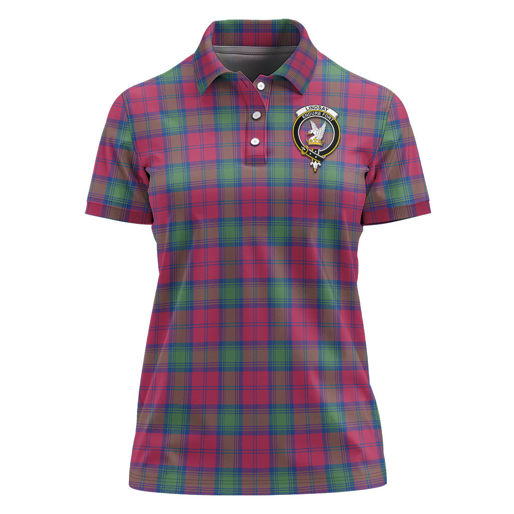 lindsay-ancient-tartan-polo-shirt-with-family-crest-for-women