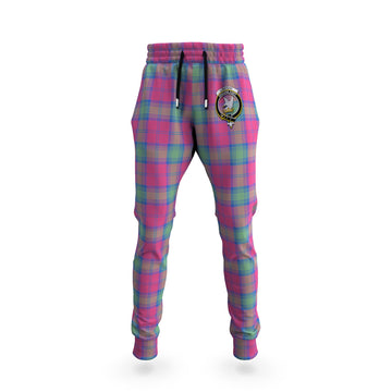 Lindsay Ancient Tartan Joggers Pants with Family Crest