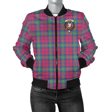 Lindsay Ancient Tartan Bomber Jacket with Family Crest