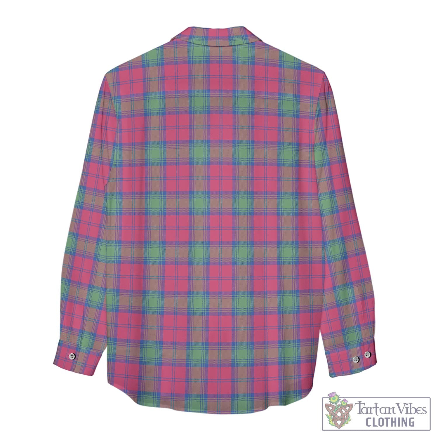 Tartan Vibes Clothing Lindsay Ancient Tartan Womens Casual Shirt with Family Crest