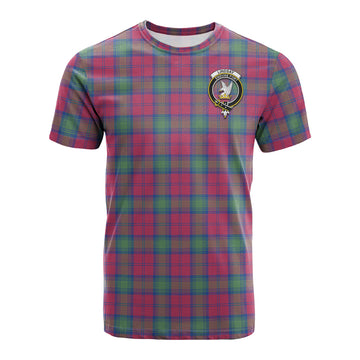 Lindsay Ancient Tartan T-Shirt with Family Crest