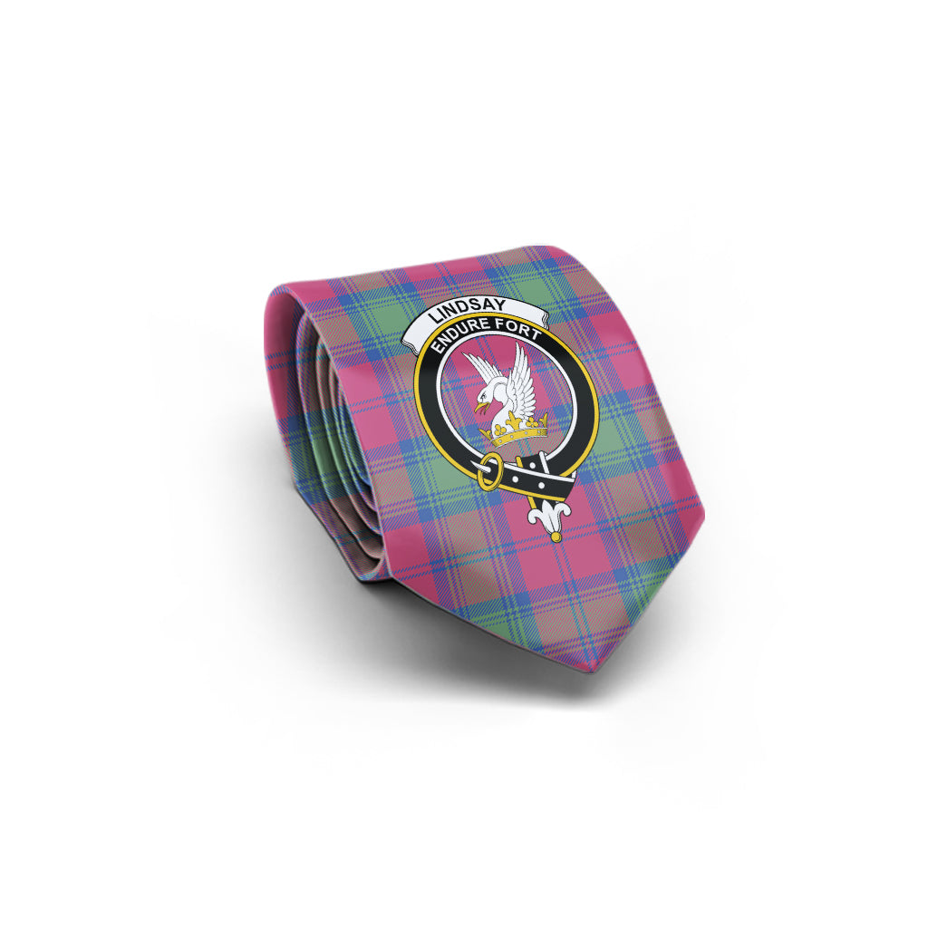 lindsay-ancient-tartan-classic-necktie-with-family-crest