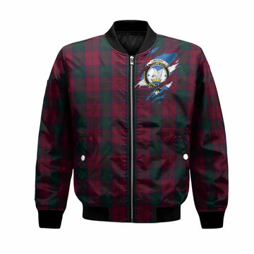 Lindsay Clan Crest In Me Tartan Bomber Jacket Scotland Flag Style