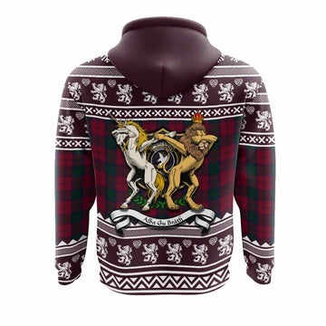 Lindsay Clan Tartan Crest Christmas Hoodie Coat of Arms Funny Style