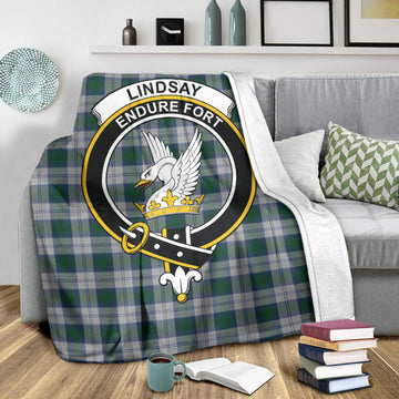 Lindsay Dress Tartan Blanket with Family Crest