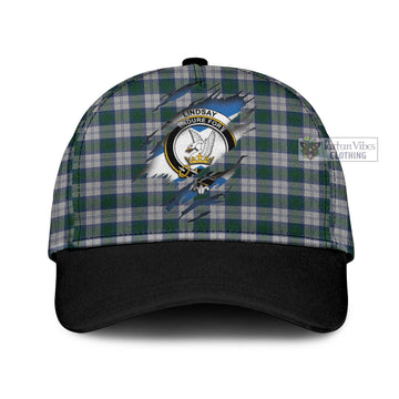 Lindsay Dress Tartan Classic Cap with Family Crest In Me Style