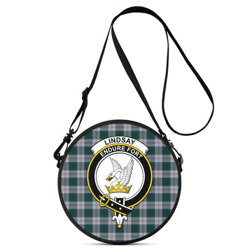 Lindsay Dress Tartan Round Satchel Bags with Family Crest