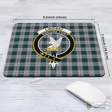Lindsay Dress Tartan Mouse Pad with Family Crest