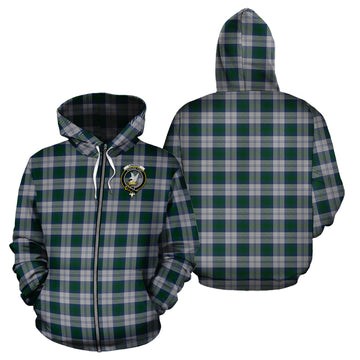 Lindsay Dress Tartan Hoodie with Family Crest