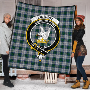 Lindsay Dress Tartan Quilt with Family Crest