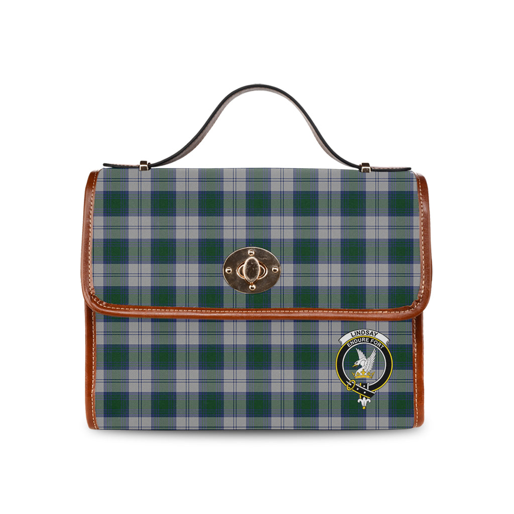 lindsay-dress-tartan-leather-strap-waterproof-canvas-bag-with-family-crest