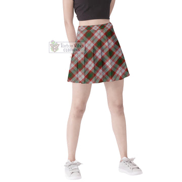 Lindsay Dress Red Tartan Women's Plated Mini Skirt
