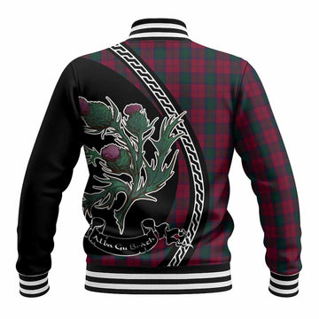 Lindsay Family Crest Tartan Baseball Jacket Alba Thistle Inspired