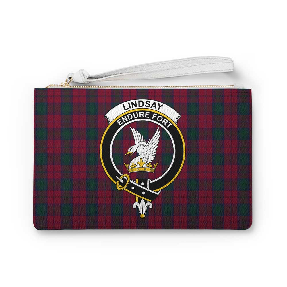 Tartan Vibes Clothing Lindsay Family Crest Tartan Clutch Bag