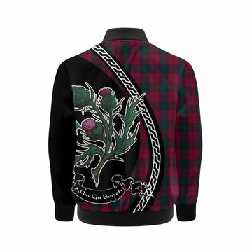 Lindsay Family Crest Tartan Kid Bomber Jacket Alba Thistle Inspired - Tartan Vibes Clothing
