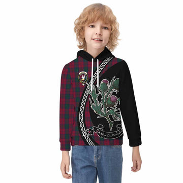 Lindsay Family Crest Tartan Kid Hoodie Alba Thistle Inspired - Tartan Vibes Clothing