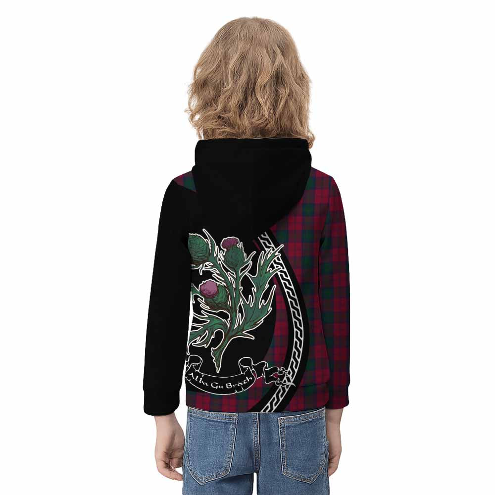 Lindsay Family Crest Tartan Kid Hoodie Alba Thistle Inspired - Tartan Vibes Clothing