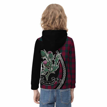 Lindsay Family Crest Tartan Kid Hoodie Alba Thistle Inspired - Tartan Vibes Clothing