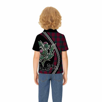 Lindsay Family Crest Tartan Kid Polo Shirt Alba Thistle Inspired - Tartan Vibes Clothing