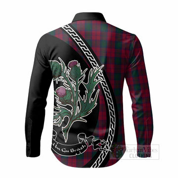 Lindsay Family Crest Tartan Long Sleeve Button Shirts Alba Thistle Inspired