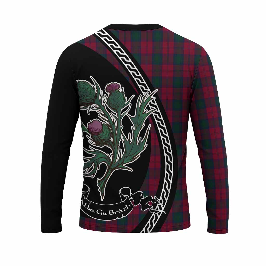 Lindsay Family Crest Tartan Long Sleeve T-Shirt Alba Thistle Inspired - Tartan Vibes Clothing
