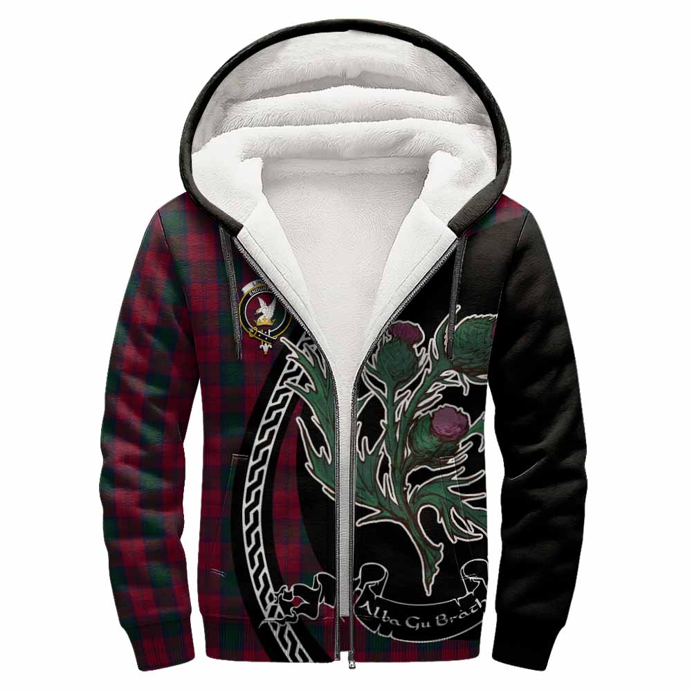 Lindsay Family Crest Tartan Sherpa Hoodie Alba Thistle Inspired - Tartan Vibes Clothing