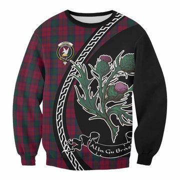 Lindsay Family Crest Tartan Sweatshirt Alba Thistle Inspired - Tartan Vibes Clothing