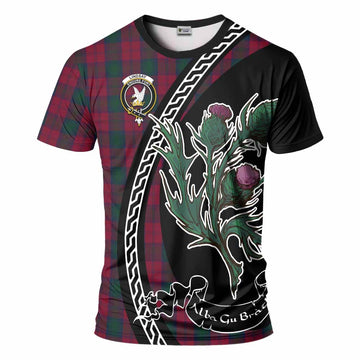 Lindsay Family Crest Tartan T-Shirt Alba Thistle Inspired - Tartan Vibes Clothing