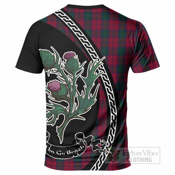 Lindsay Family Crest Tartan T-Shirt Alba Thistle Inspired - Tartan Vibes Clothing