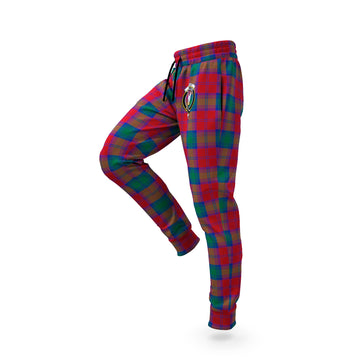 Lindsay Modern Tartan Joggers Pants with Family Crest