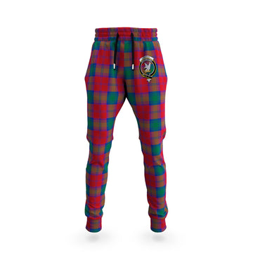 Lindsay Modern Tartan Joggers Pants with Family Crest