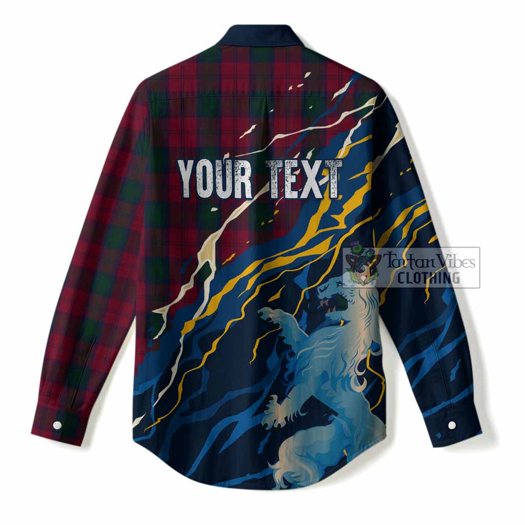 Lindsay Scotland Tartan Women Casual Shirt WC2026 Football - We'll Be Coming
