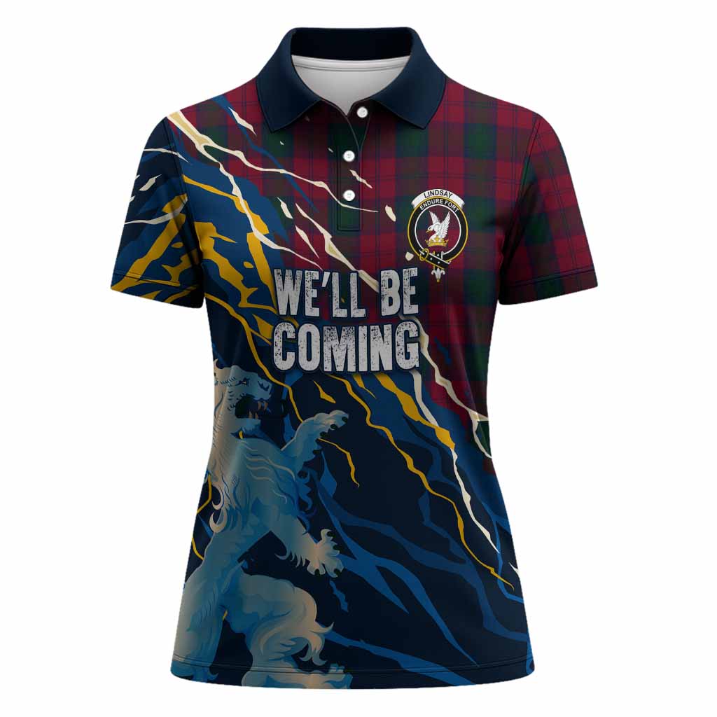 Lindsay Scotland Tartan Women Polo Shirt WC2026 Football - We'll Be Coming