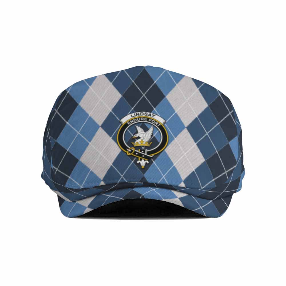 Lindsay Scottish Family Crest Flat Cap, Jeff Cap Scotland National Argyle Classic Style - Tartan Vibes Clothing