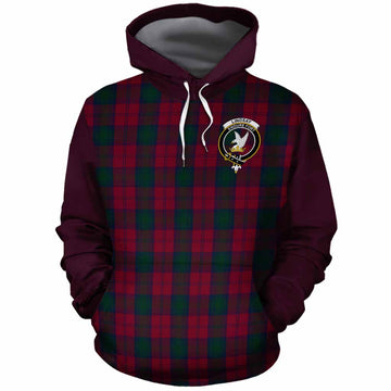 Lindsay Tartan Accent Cotton Hoodie with Family Crest