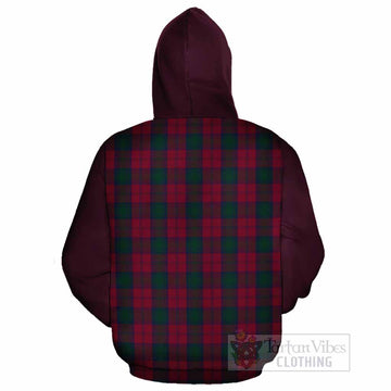 Lindsay Tartan Accent Cotton Hoodie with Family Crest