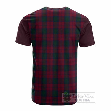Lindsay Tartan Accent Cotton T-shirt with Family Crest