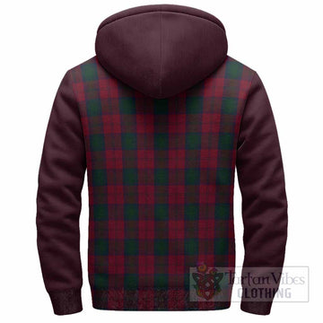 Lindsay Tartan Accent Sherpa Hoodie with Family Crest