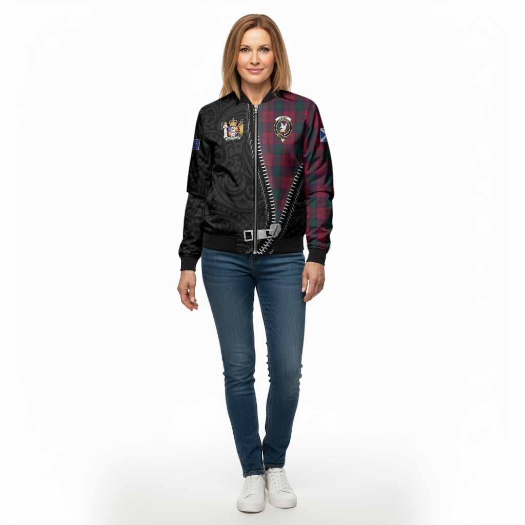 Lindsay Tartan Bomber Jacket New Zealand Pattern Unique Zipper Stylized