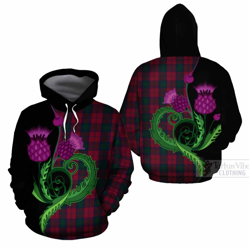 Lindsay Tartan Cotton Hoodie Traditional Scottish Thistle