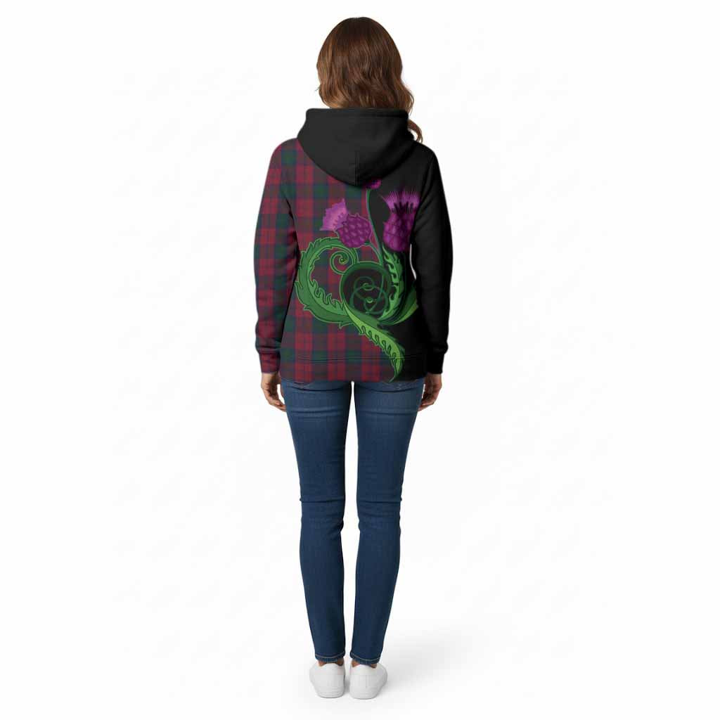 Lindsay Tartan Cotton Hoodie Traditional Scottish Thistle