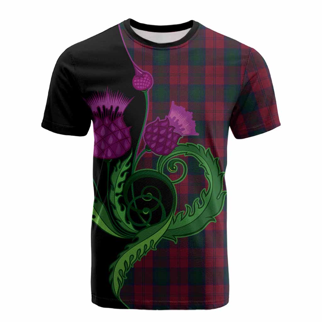 Lindsay Tartan Cotton T-shirt Traditional Scottish Thistle
