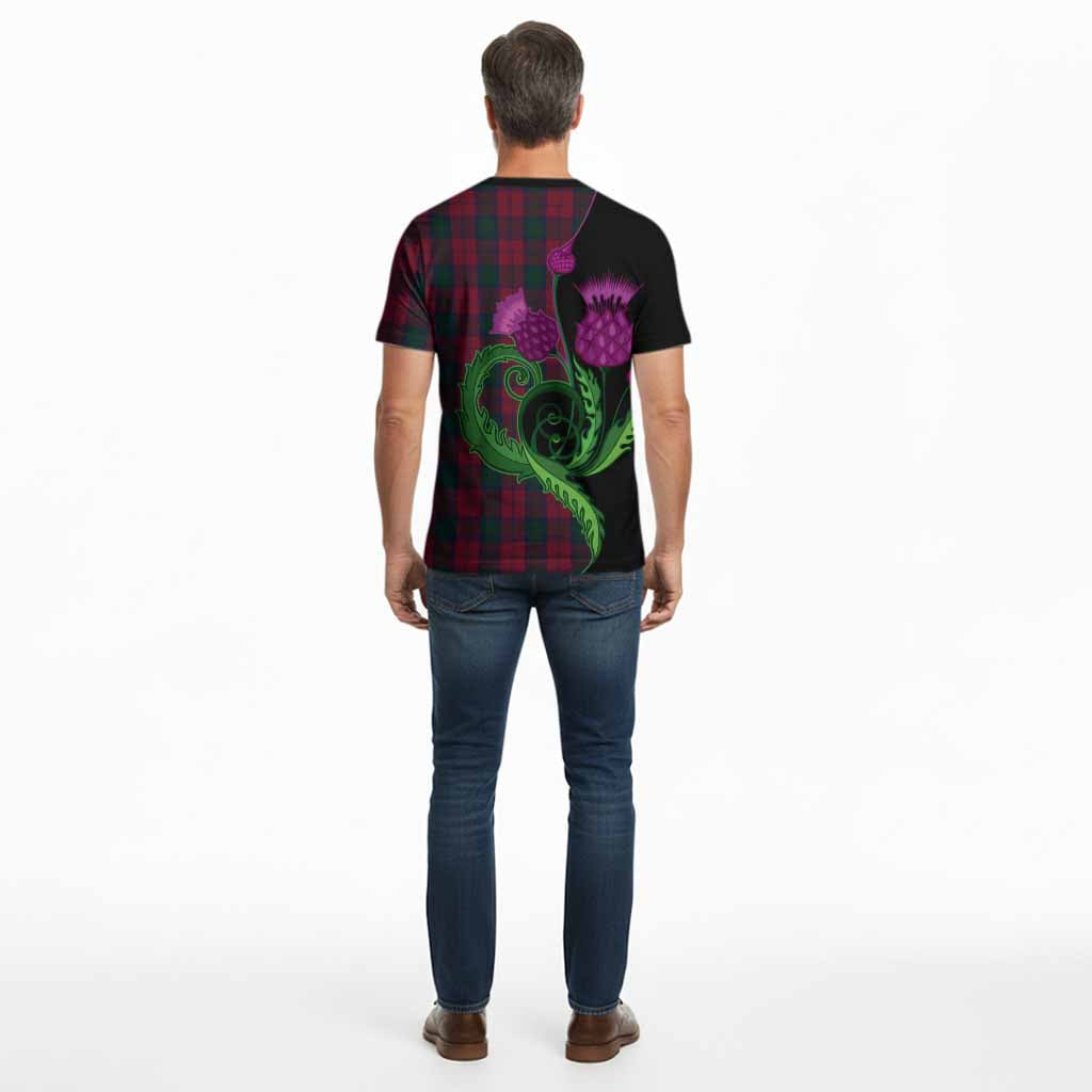 Lindsay Tartan Cotton T-shirt Traditional Scottish Thistle