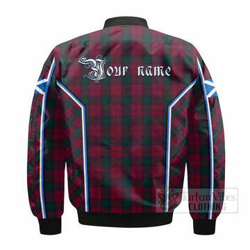 Lindsay Tartan Crest Bomber Jacket Scotland Coat of Arm Flag Style - Tartan Vibes Clothing