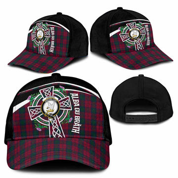 Lindsay Tartan Crest Classic Cap Scottish Thistle Celtic Cross Alba Gu Brath