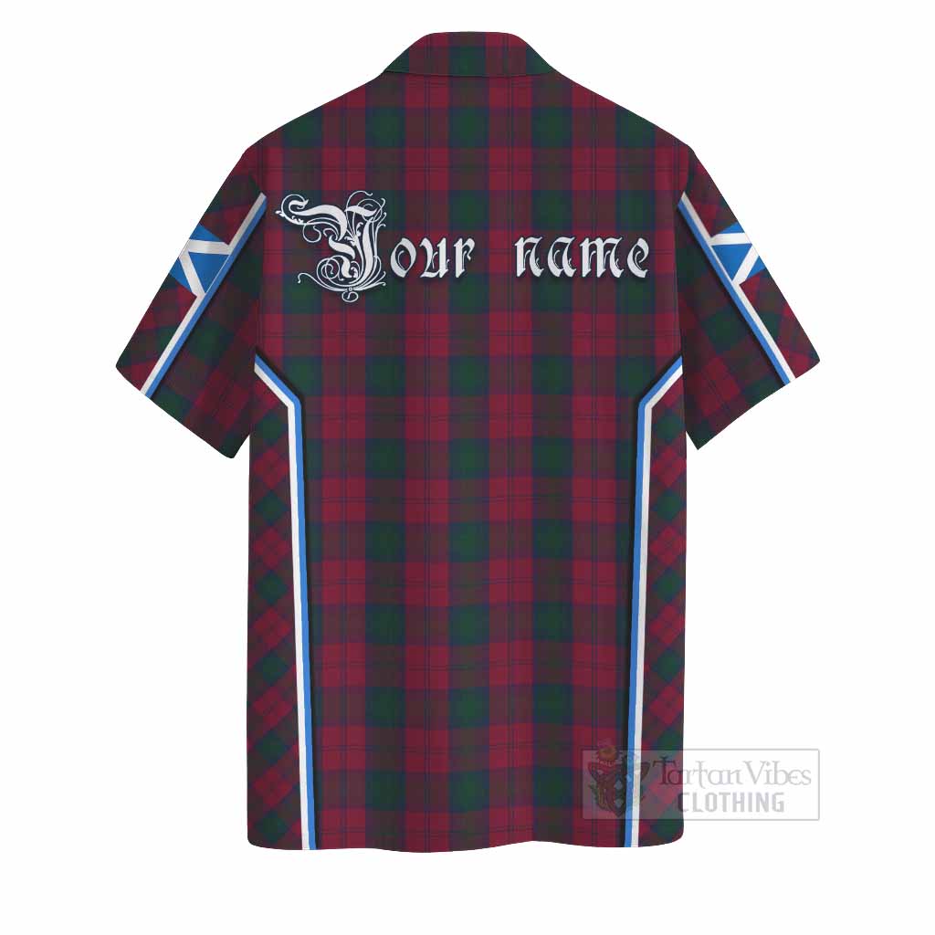 Lindsay Tartan Crest Hawaiian Shirt Scotland Coat of Arm Flag Style - Tartan Vibes Clothing