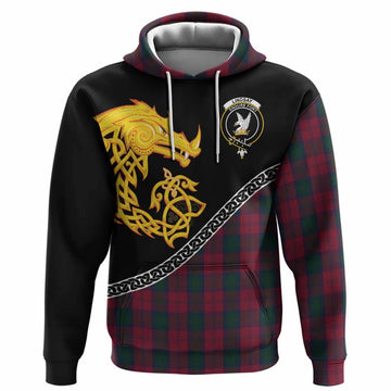 Lindsay Tartan Crest Hoodie Legendary Dragon Knot Half Style