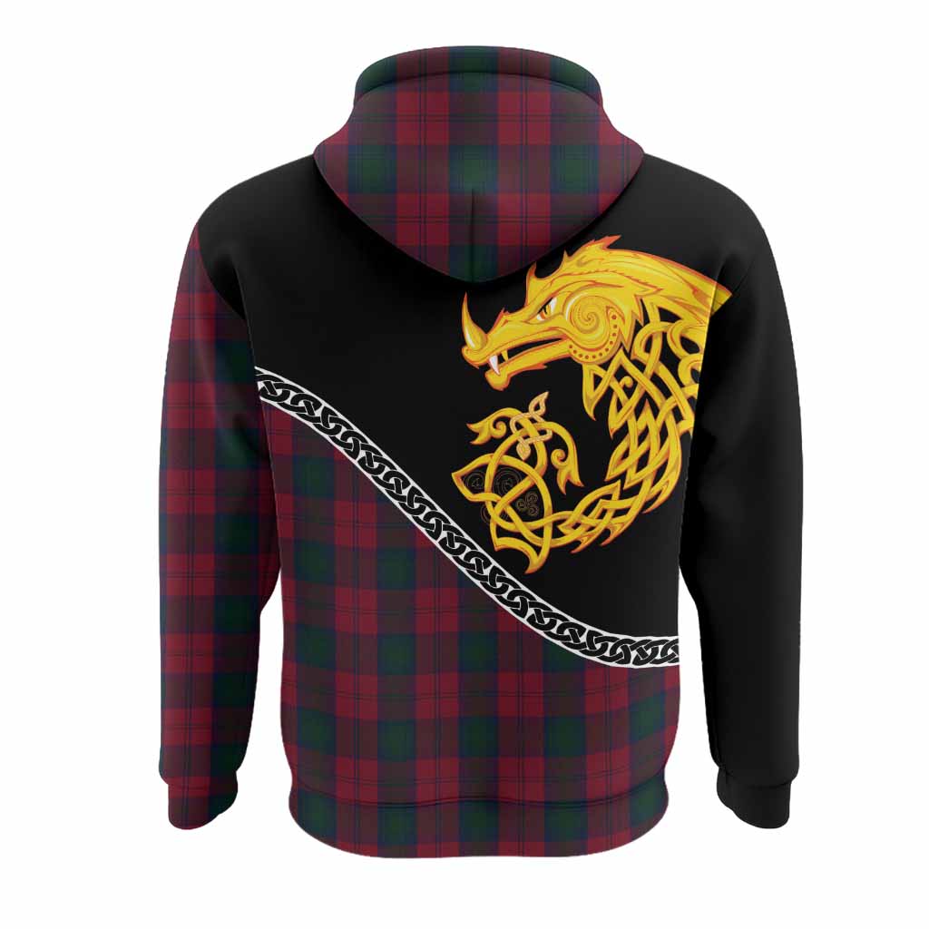 Lindsay Tartan Crest Hoodie Legendary Dragon Knot Half Style